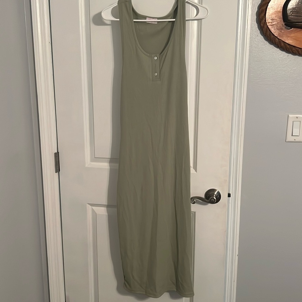 Pink Lily green body con dress